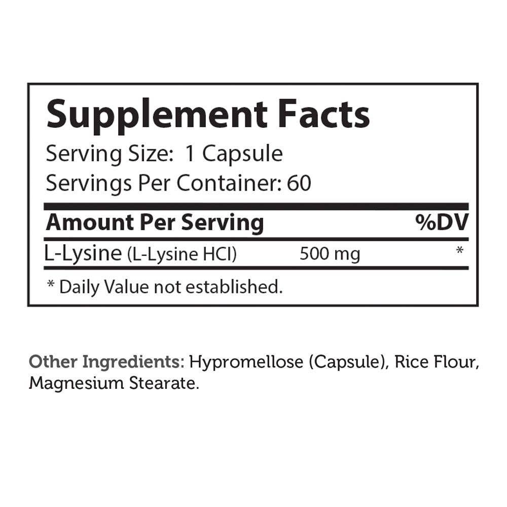 L-Lysine (60) Capsules