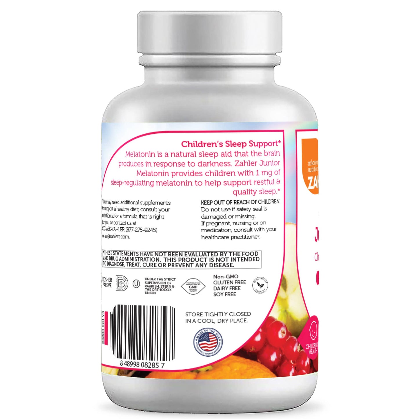 Junior Melatonin, Kosher, Grape Flavor, 120 Chewable Table