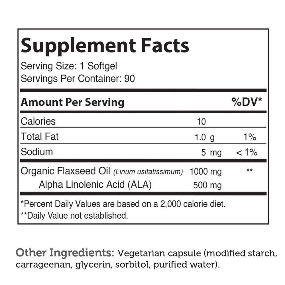 Flax Seed Oil (90) Softgels