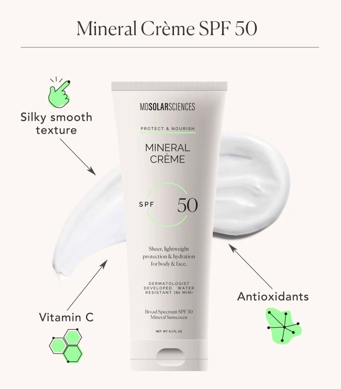 Mineral Crème SPF 50 MDSolar Sciences